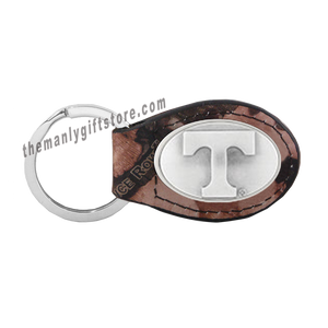 Tennessee Zep-Pro Leather Concho Key Fob Brown, Camo or Black