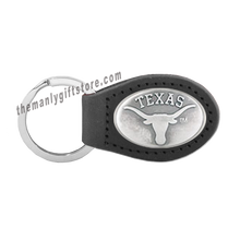 Load image into Gallery viewer, Texas Zep-Pro Leather Concho Key Fob Brown, Camo or Black