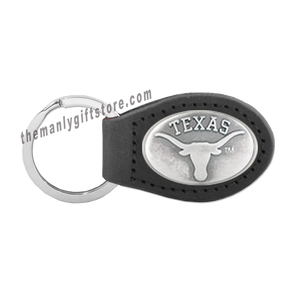 Texas Zep-Pro Leather Concho Key Fob Brown, Camo or Black