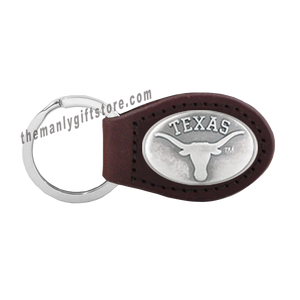 Texas Zep-Pro Leather Concho Key Fob Brown, Camo or Black