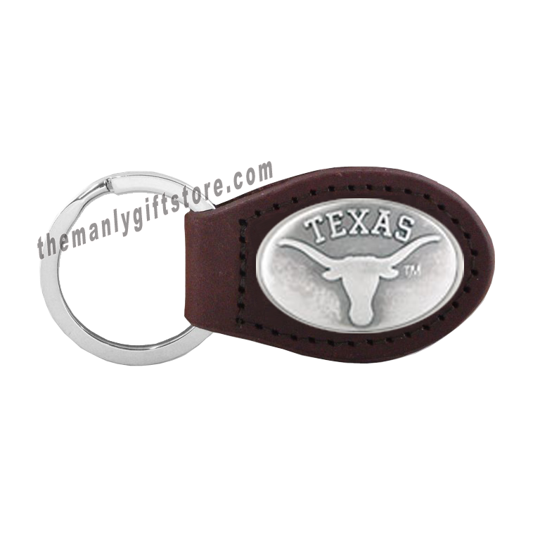 Texas Zep-Pro Leather Concho Key Fob Brown, Camo or Black