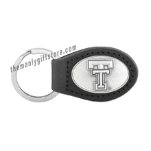 Load image into Gallery viewer, Texas Tech Zep-Pro Leather Concho Key Fob Brown, Camo or Black