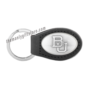 Baylor Zep-Pro Leather Concho Key Fob Brown, Camo or Black