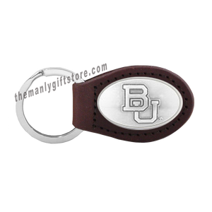 Baylor Zep-Pro Leather Concho Key Fob Brown, Camo or Black