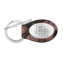 Load image into Gallery viewer, Baylor Zep-Pro Leather Concho Key Fob Brown, Camo or Black