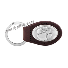 Load image into Gallery viewer, Clemson Zep-Pro Leather Concho Key Fob Brown, Camo or Black