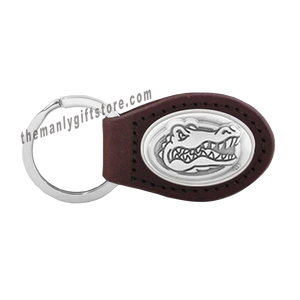Florida Zep-Pro Leather Concho Key Fob Brown, Camo or Black