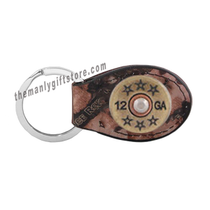 Shell Zep-Pro Leather Concho Key Fob Brown, Camo or Black