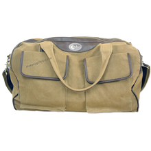 Load image into Gallery viewer, Mossy Oak Logo Zep Pro Waxed Canvas Weekender Duffle Bag