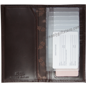 West Virginia Wrinkle Zep Pro Leather Roper Wallet