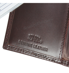 Texas Star Wrinkle Zep Pro Leather Roper Wallet