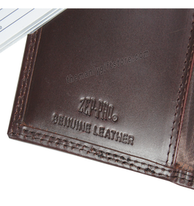 West Virginia Wrinkle Zep Pro Leather Roper Wallet