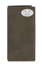 Load image into Gallery viewer, New Orleans FLEUR DE LIS Genuine Leather Roper Wallet