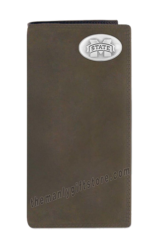 Mississippi State Bulldogs Genuine Leather Roper Wallet