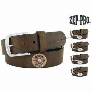 Shotgun Shell Zep-Pro Leather Concho Belt