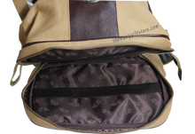 Load image into Gallery viewer, Kansas Zep Pro Khaki Canvas Concho Toiletry Bag