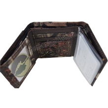 Load image into Gallery viewer, Virginia Tech Hokies Mossy Oak Camo Trifold Nylon Wallet