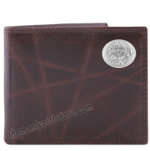 Load image into Gallery viewer, Georgia Bulldogs Mascot Wrinkle Zep Pro Leather Bifold Wallet