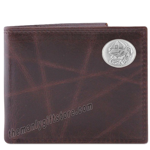Georgia Bulldogs Mascot Wrinkle Zep Pro Leather Bifold Wallet