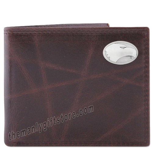 Georgia Southern Eagles Wrinkle Zep Pro Leather Bifold Wallet