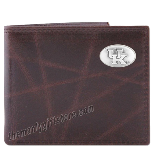 Kentucky Wildcats Wrinkle Zep Pro Leather Bifold Wallet