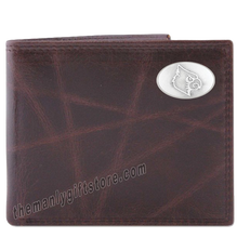 Load image into Gallery viewer, Louisville Cardinals Wrinkle Zep Pro Leather Bifold Wallet