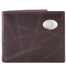 Load image into Gallery viewer, Dolphin Mahi Mahi Wrinkle Zep Pro Leather Bifold Wallet