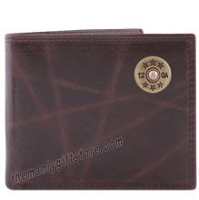 Load image into Gallery viewer, Shotgun Shell Wrinkle Zep Pro Leather Bifold Wallet