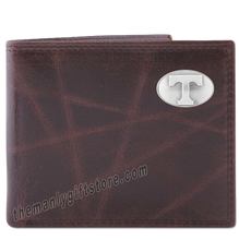 Load image into Gallery viewer, Tennessee Volunteers Wrinkle Zep Pro Leather Bifold Wallet