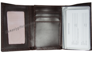 Troy Alabama Trojans Wrinkle Zep Pro Leather Trifold Wallet