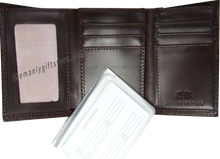 Load image into Gallery viewer, Troy Alabama Trojans Wrinkle Zep Pro Leather Trifold Wallet