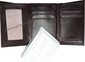 Troy Alabama Trojans Wrinkle Zep Pro Leather Trifold Wallet
