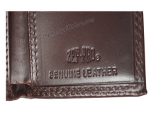 Load image into Gallery viewer, Arkansas Razorbacks Wrinkle Zep Pro Leather Trifold Wallet