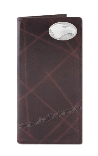 Georgia Southern Eagles Wrinkle Zep Pro Leather Roper Wallet